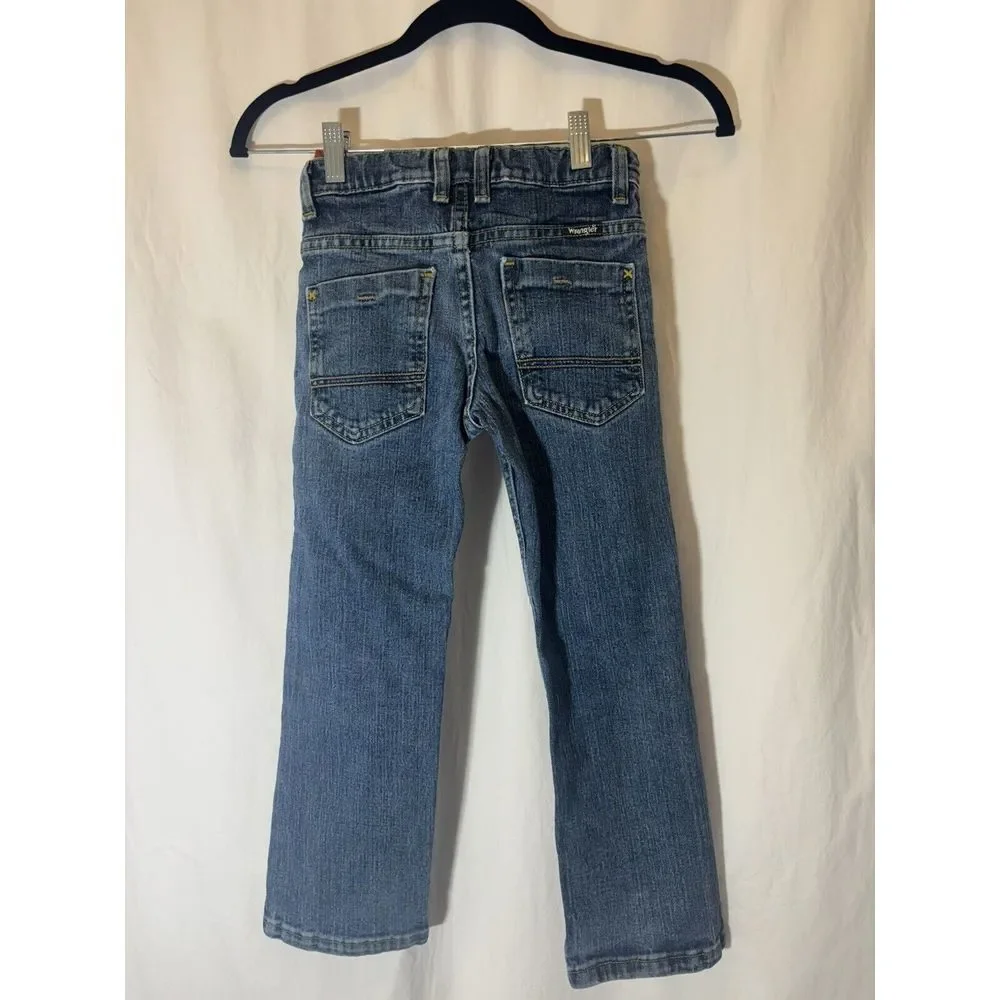 Carters Carpenter Fit Blue Jeans Boys‎ 4T Adjustable Waist 100% Cotton Denim G9